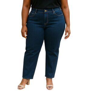 Gloria Vanderbilt Amanda Size 12M Jeans Classic Fit Stretch Dark Wash Denim Styl